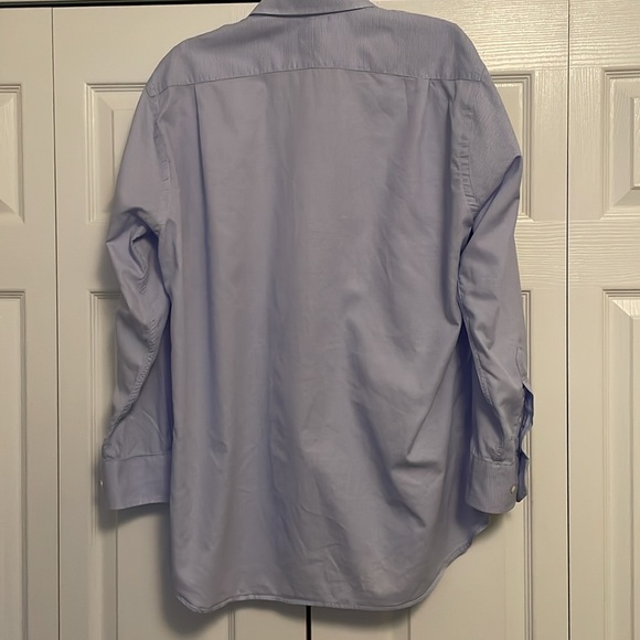 EUC Gitman Bros. Size 16.5 33 Button Front Long Sleeve Dress Shirt Blue  Sharp!! - Picture 8 of 8